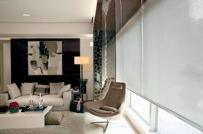 Roller Blind Systems, Customer Fabrics, Room shot "Residence 8", Shanghai, China